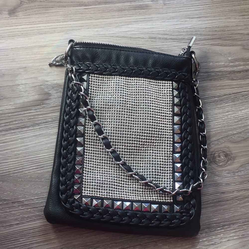 Studded hand bag